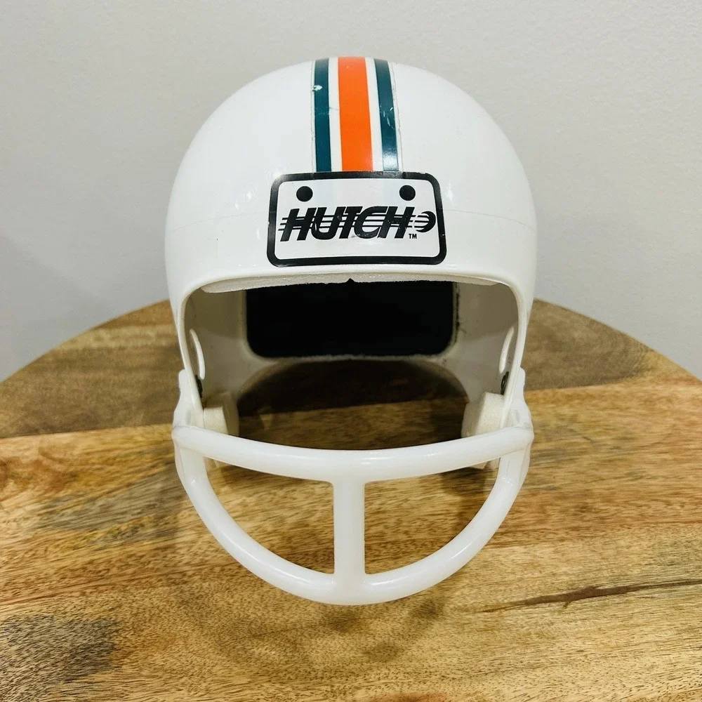 Vintage 1980's HUTCH Miami Dolphins Kids Toy NFL Football Full Size Helmet